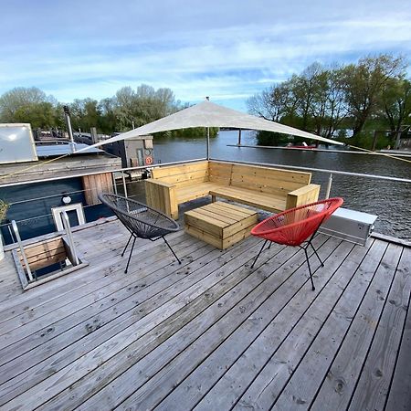 Hausboot Off Im Diamantgraben An Der Elbe Hotel Hamborg Eksteriør billede